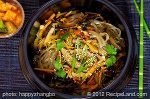 Shiitake and Sweet Potato Japchae