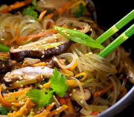 Shiitake and Sweet Potato Japchae