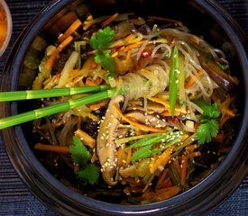 Shiitake and Sweet Potato Japchae