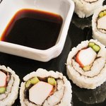 Crab and Asparagus Sushi Roll