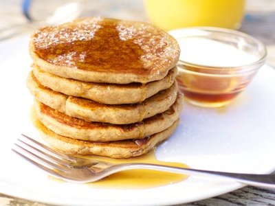 Whole Wheat Pumpkin Pancakes for Two