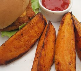 Spicy Baked Sweet Potato Steak Fries