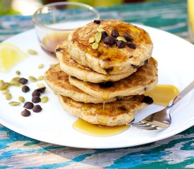 Double Pumpkin and Chocolate Chip Pancakes