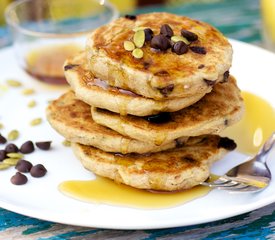 Double Pumpkin and Chocolate Chip Pancakes