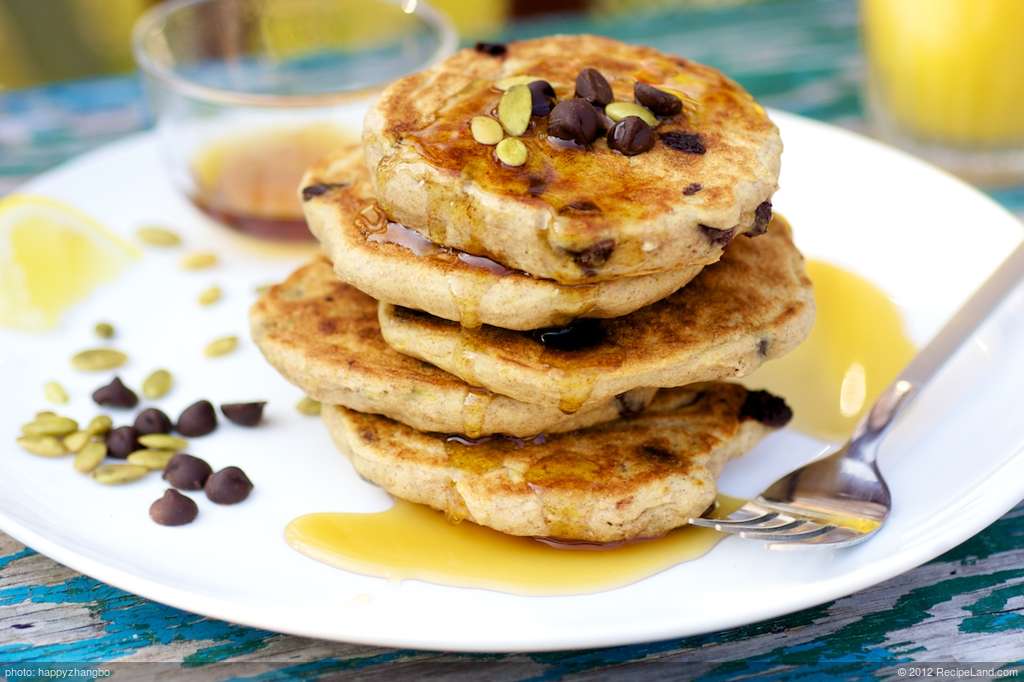 Double Pumpkin and Chocolate Chip Pancakes recipe