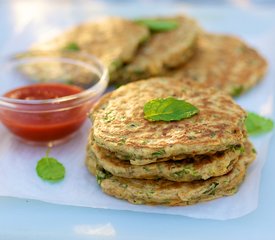 Sweet Potato and Pea Fritters 