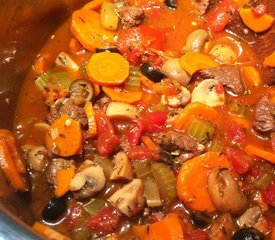 Beef Stew over Mashed Potatoes