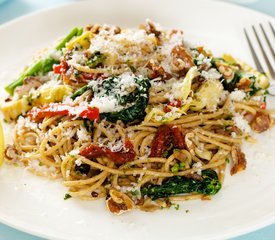 Mediterranean Spaghetti with Toasted Walnuts