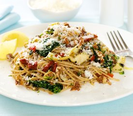 Mediterranean Spaghetti with Toasted Walnuts