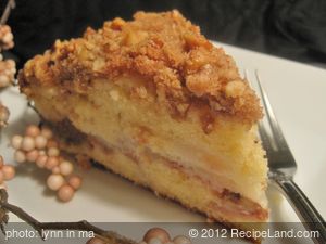 Pear Walnut Coffee Cake