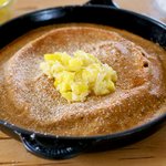 Baked Pancake with Pineapple Sauce