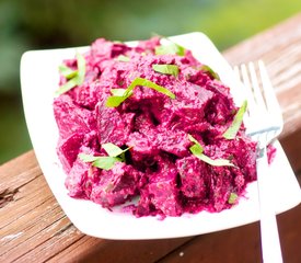 Roasted Beets With Toasted Garlic and Walnut Sauce