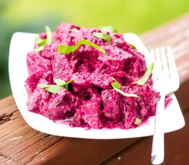 Roasted Beets With Toasted Garlic and Walnut Sauce