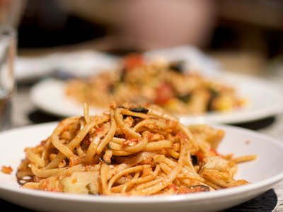 Artichokes, Cherry Tomato and Feta Cheese Pasta Salad