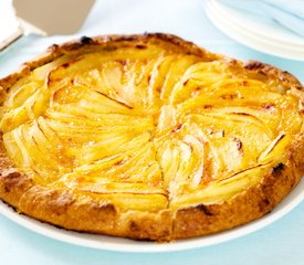 Rustic Pear Galette with Apricot Glaze