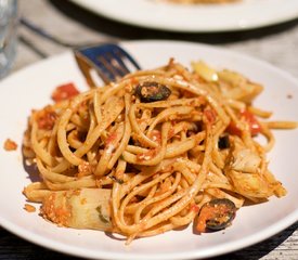 Artichokes, Cherry Tomato and Feta Cheese Pasta Salad