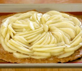 Rustic Pear Galette with Apricot Glaze