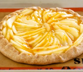 Rustic Pear Galette with Apricot Glaze