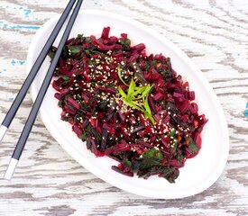 Asian Beet Greens Stir-Fry