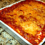 This is how the #1 Lasagna looks after I take it out of the oven........Mmmm!