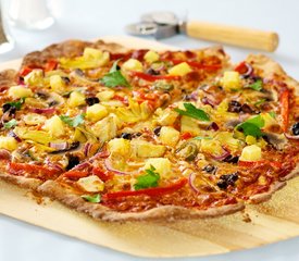 Pineapple, Olives and Artichoke Heart Pizza