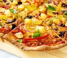 Pineapple, Olives and Artichoke Heart Pizza