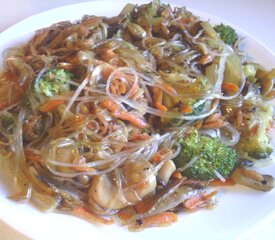 Bean Thread Vegetable Stir-Fry