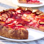 Plum and Strawberry Galette 
