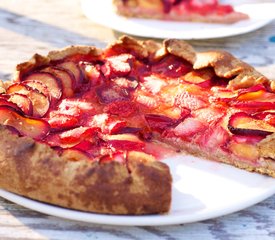 Plum and Strawberry Galette 