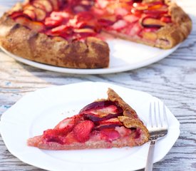 Plum and Strawberry Galette 