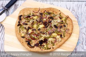 Two Onions, Pineapple and Olive Flatbread