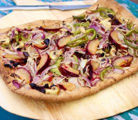 Veggie and Plum Flatbread