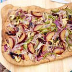 Veggie and Plum Flatbread