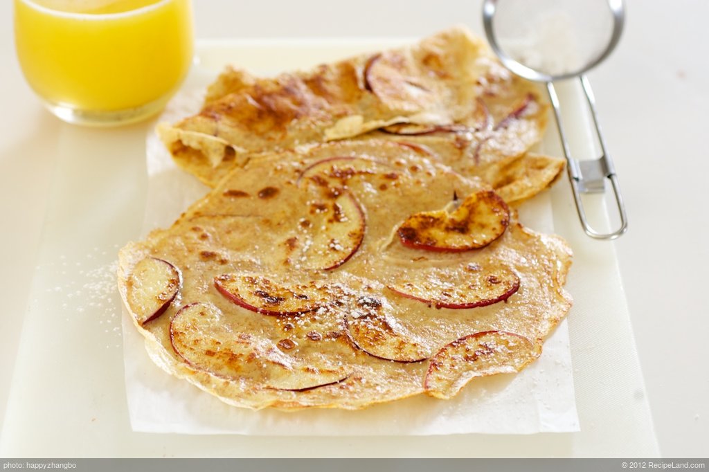 Apple Whole Wheat Crepes