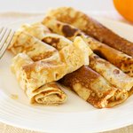Applesauce Filled Crepes