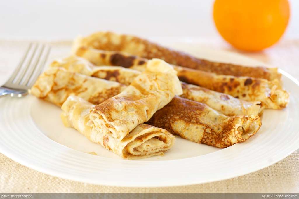 Applesauce Filled Crepes recipe