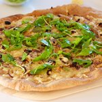Arugula and Mushroom Pizza