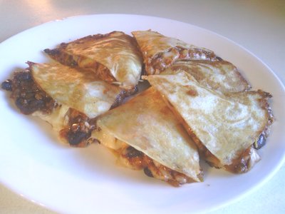 Black Bean Chili Quesadillas