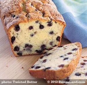 Twisted Butter Cream Cheese and Wild Blueberry Pound Cake