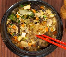 Shiitake and Veggie Stew with Garlic-Black Bean Sacue