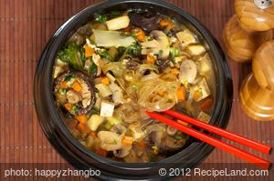 Shiitake and Veggie Stew with Garlic-Black Bean Sacue