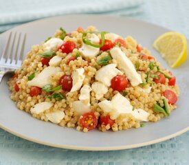 Mozzarella, Tomatoes and Israeli Couscous