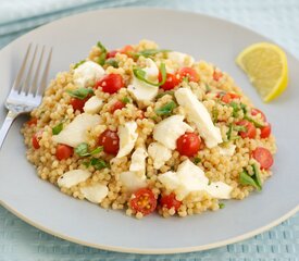 Mozzarella, Tomatoes and Israeli Couscous