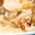 Baked Dilled Salmon on Rice