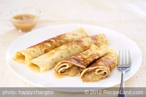 12-Grain Crepes with Warm Applesauce