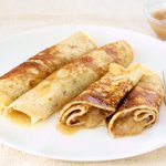 12-Grain Crepes with Warm Applesauce