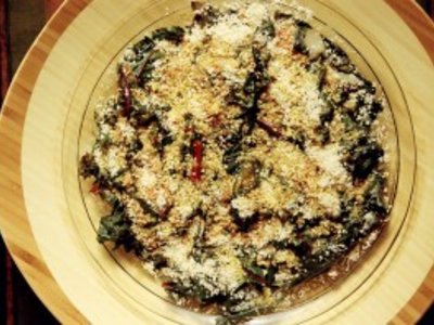 Swiss Chard ala Sesame Seeds and Flax Oil