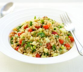 Israeli CousCous and Cucumber Salad