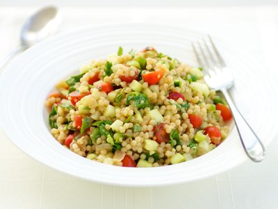 Israeli CousCous and Cucumber Salad