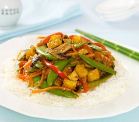 Tofu and Sugar Snap Pea Stir Fry